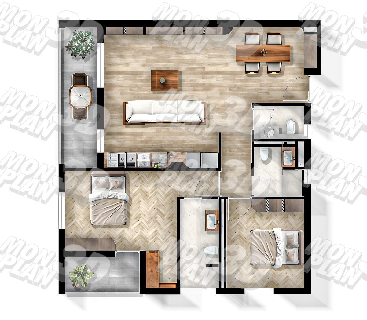 plan traité sur photoshop